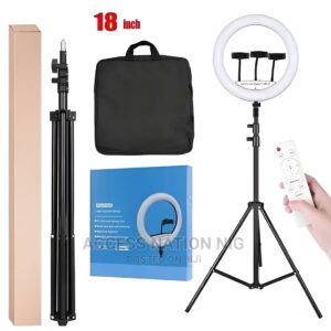 Ring light with tripod stand